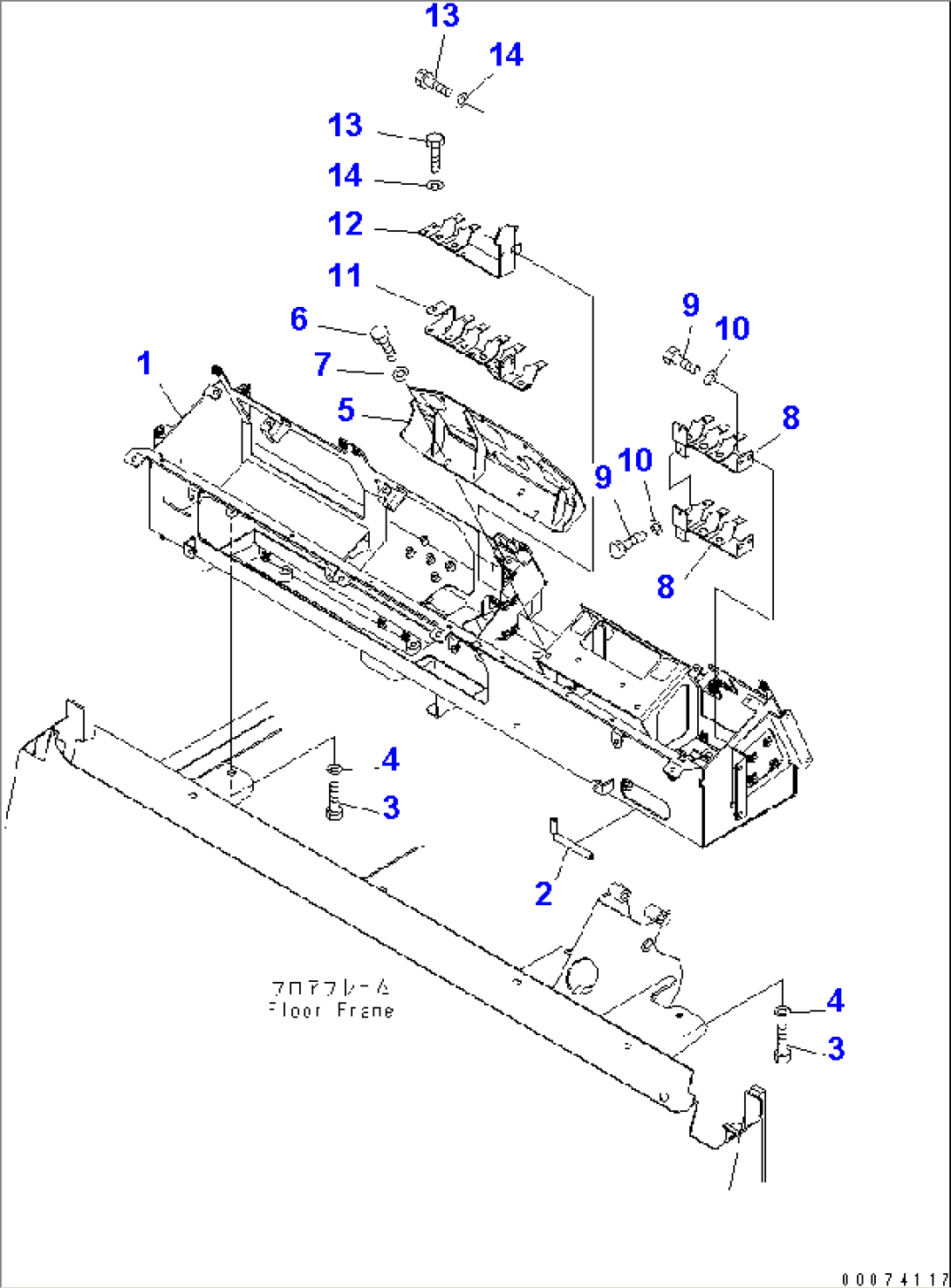FLOOR (DASHBOARD 1/2) (ENGINE PRE-LUB SYSTEM)(#7169-)