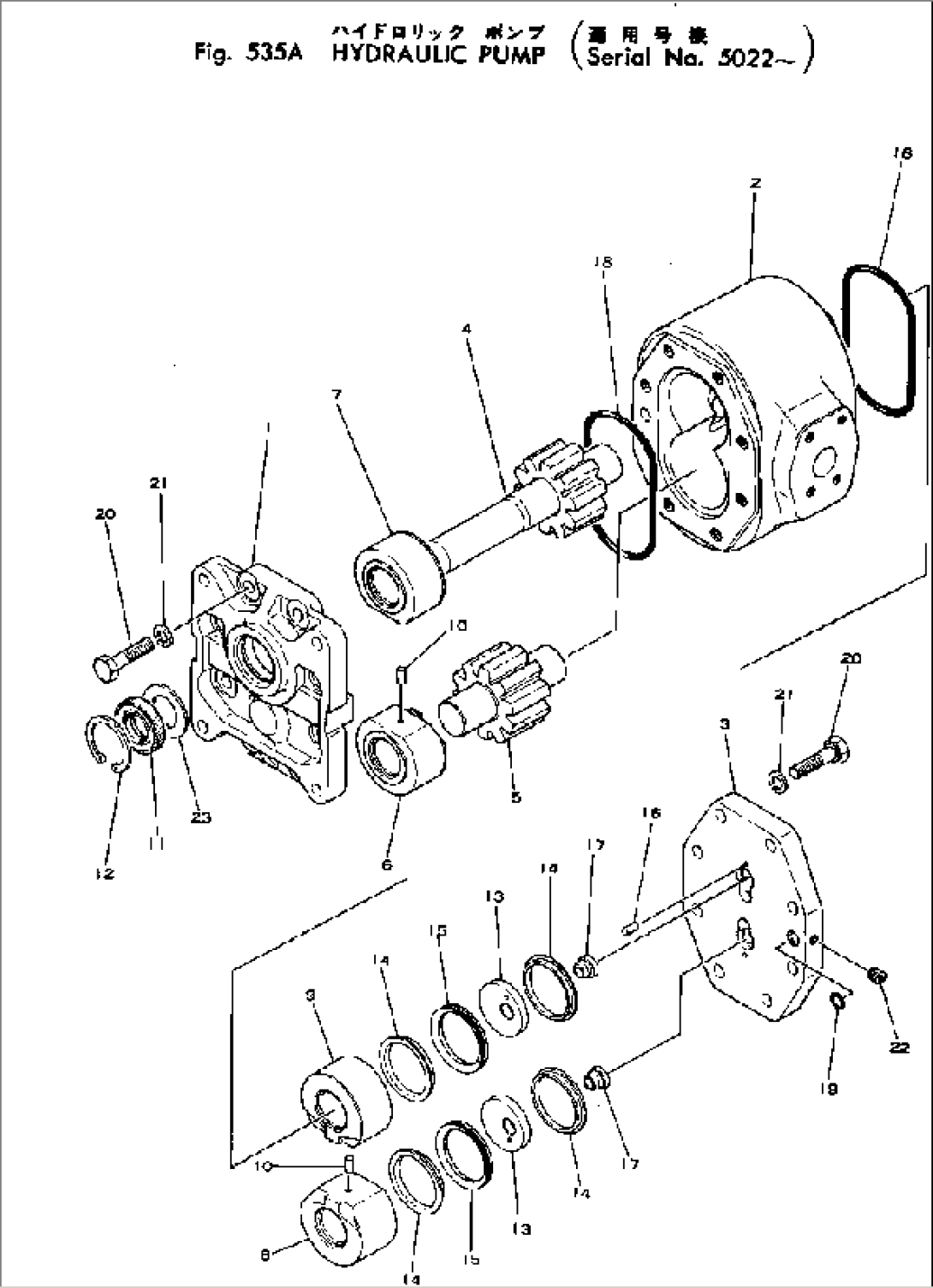 HYDRAULIC PUMP(#5022-)