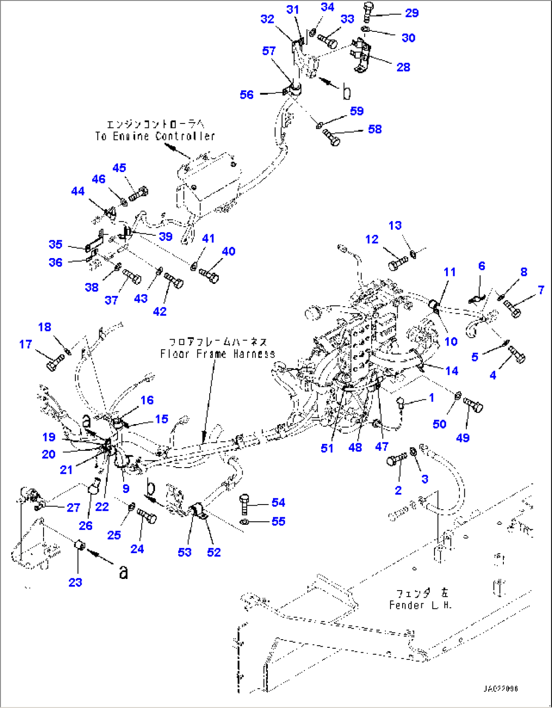 Electric Wiring Harness, Fender (1/2) (#20270-)