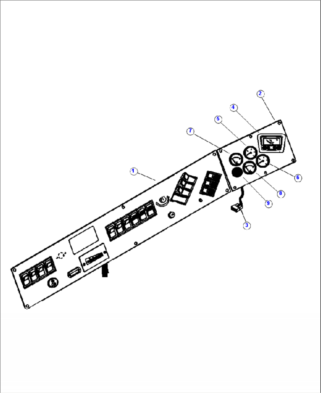 E1015-01A0 GAUGE DASH PANEL