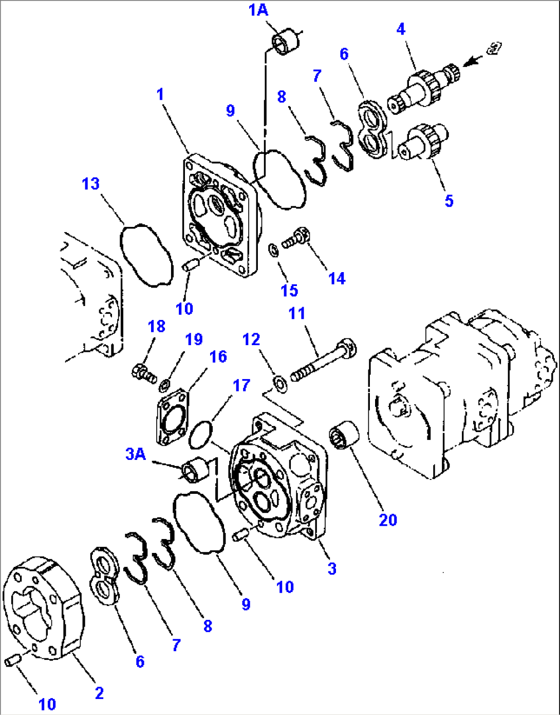 FIG NO. 6002 HYDRAULIC PUMP LOADER AND STEERING - SAR 56