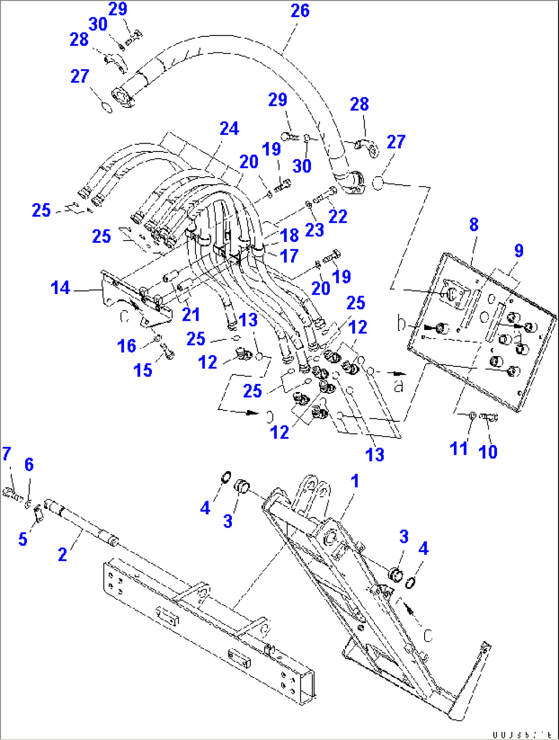 SERVICE CENTER (MAIN PARTS) (ARM ASSEMBLY)(#20150-)