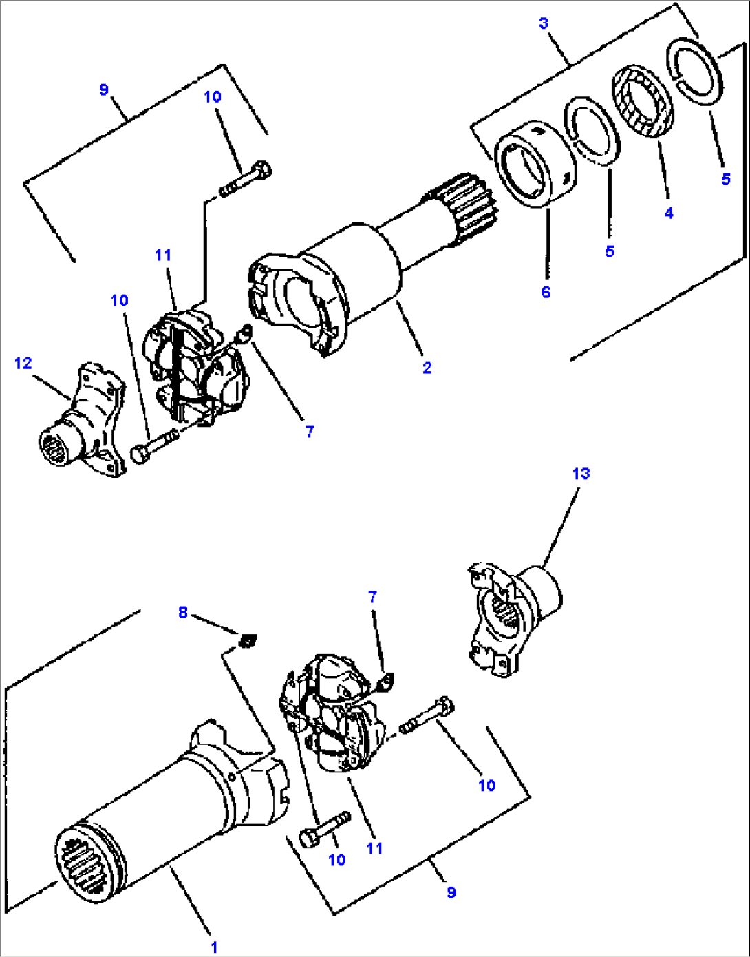 FIG NO. 3011A CENTER DRIVE SHAFT ROCKFORD