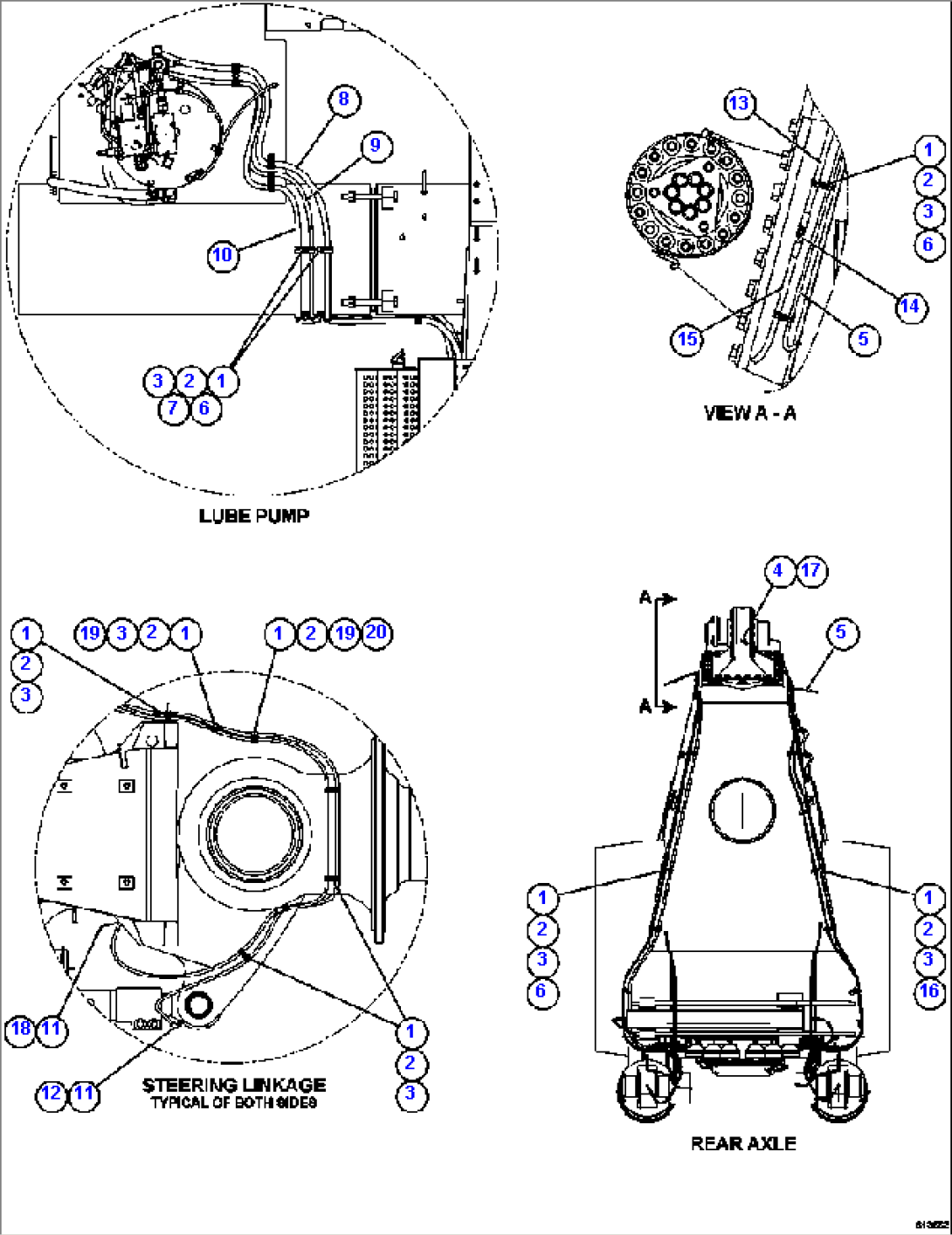 AUTOMATIC LUBRICATION SYSTEM HOSE ROUTING 2/2