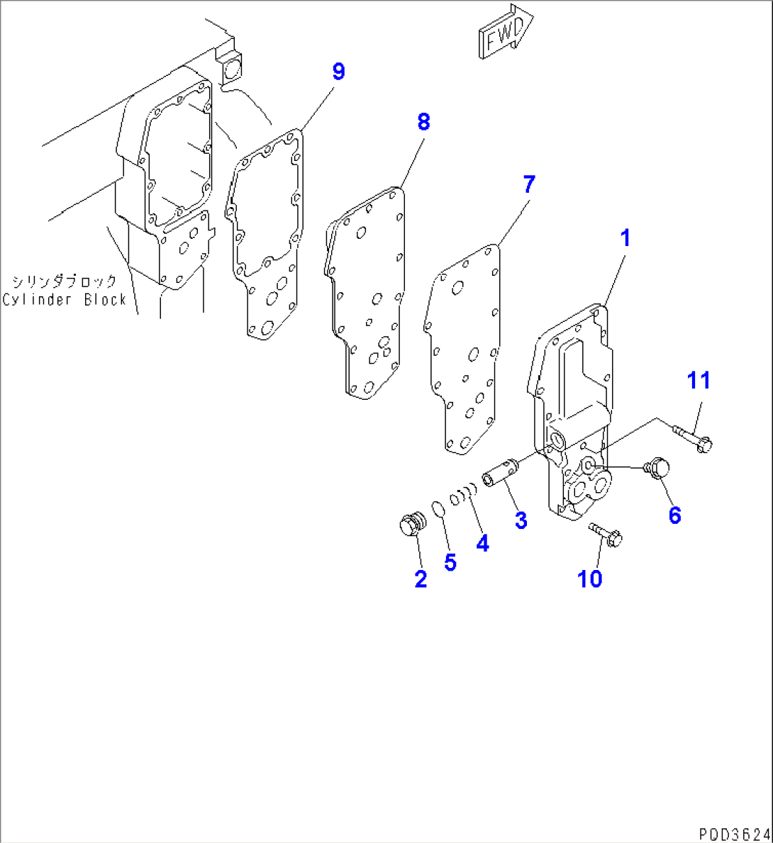 OIL COOLER COVER
