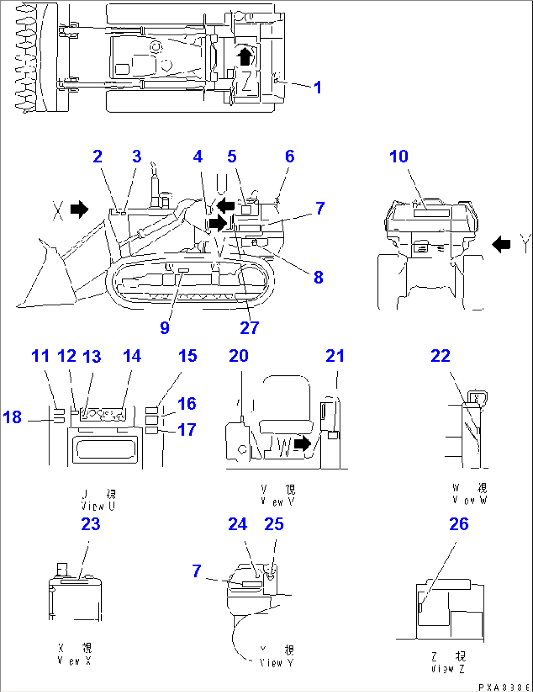 MARKS AND PLATES (ITALIAN) (NOISE SUPPRESSION FOR EC)(#15908-16500)