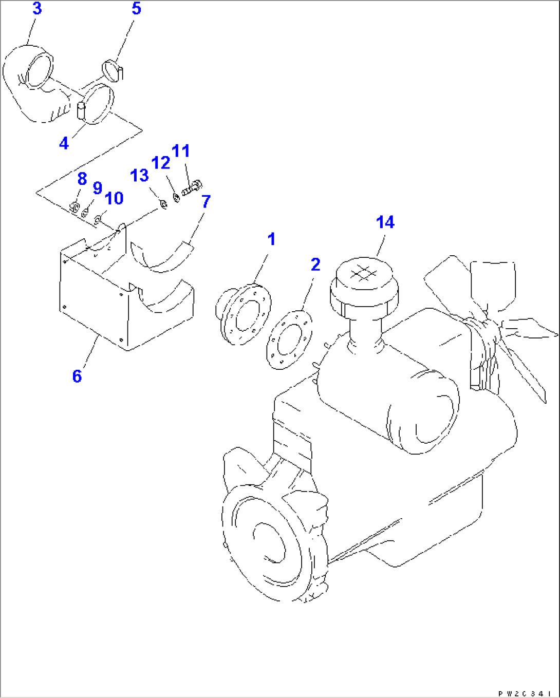 AIR CLEANER CONNECTION (SAND AND DUSTY SPEC.)(#10003-10242)