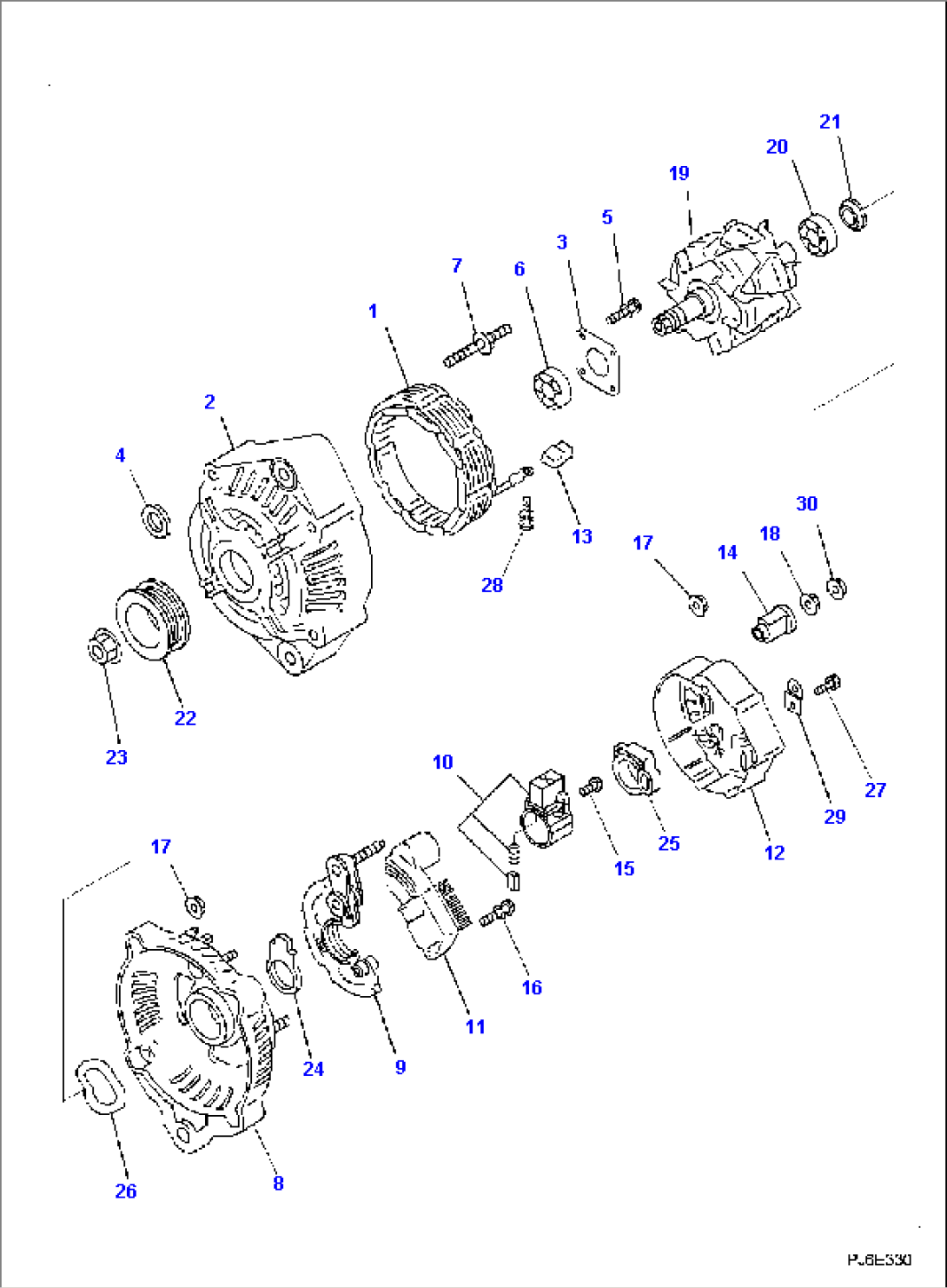 ALTERNATOR, 35AMP