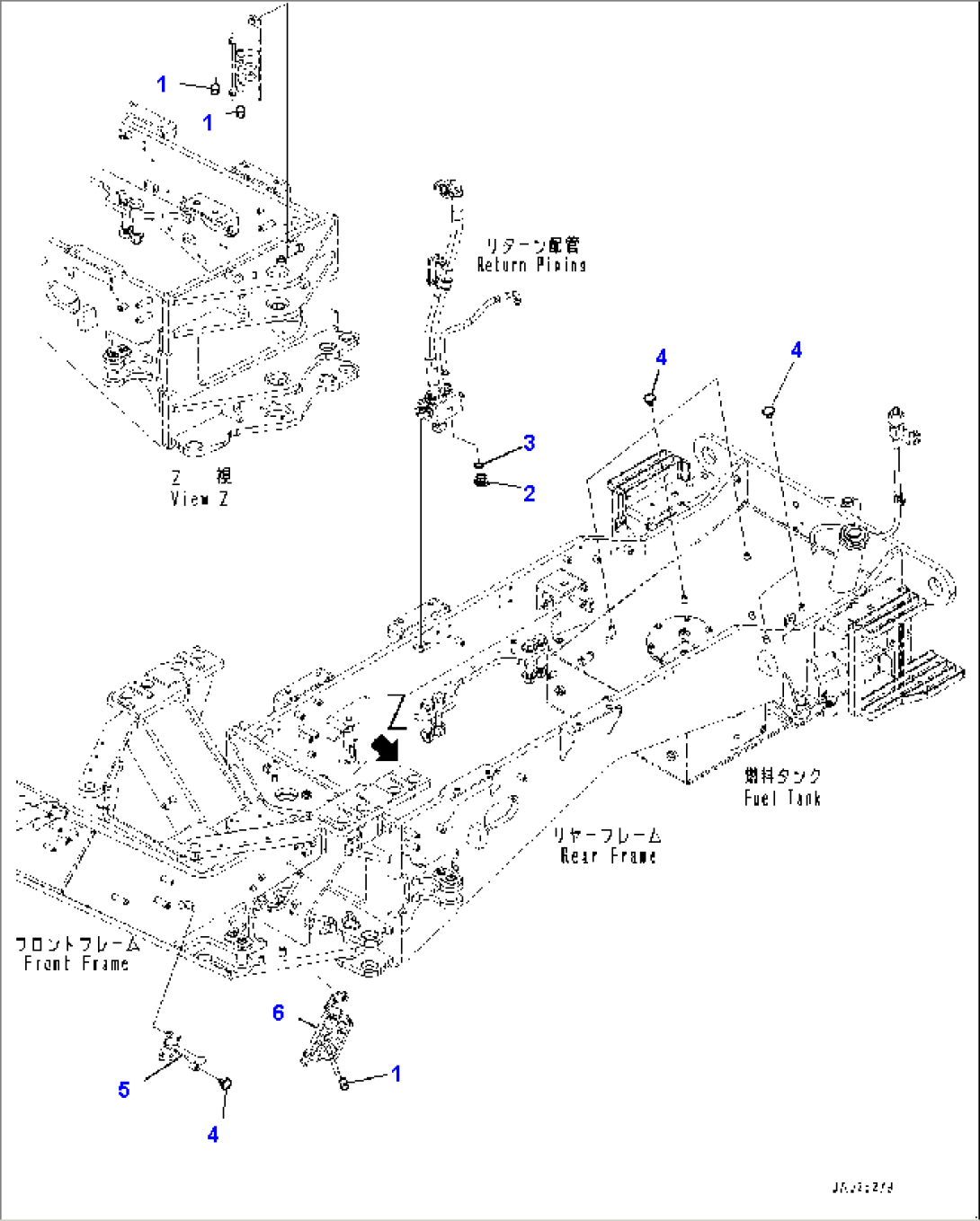 Hydraulic Piping, Plug (2/2) (#1001-)