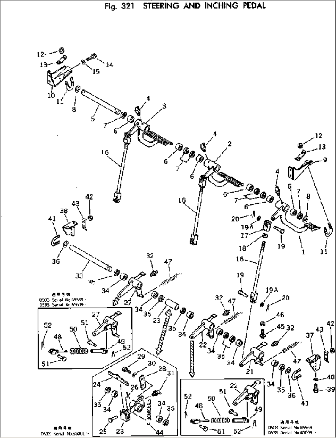 STEERING AND INCHING PEDAL