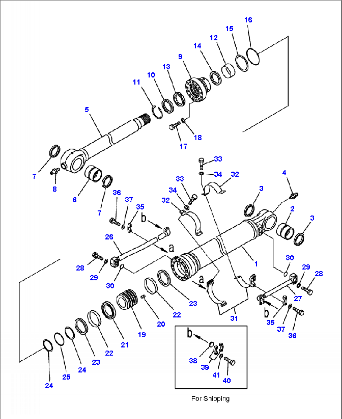 T1200-02H0 BUCKET CYLINDER (S/N A86001-A86005 )