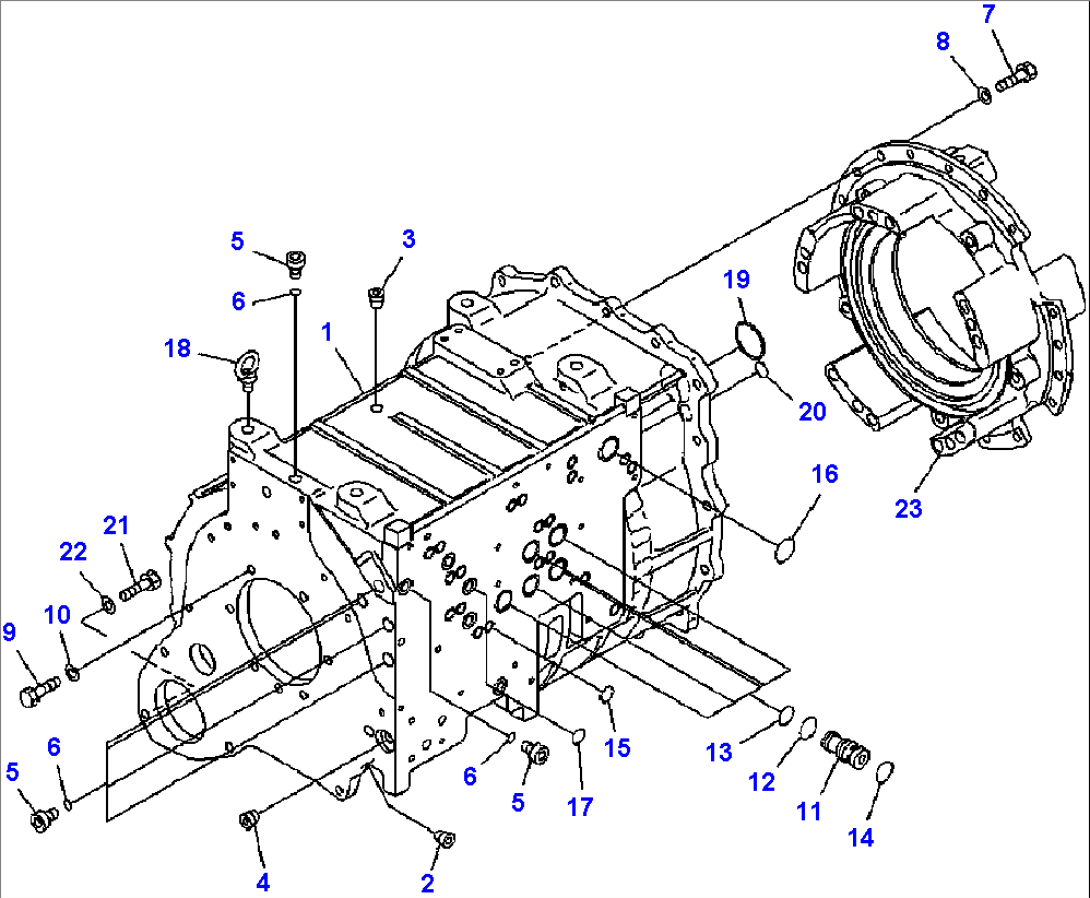 F4320-58A0 TRANSMISSION TRANSMISSION CASE