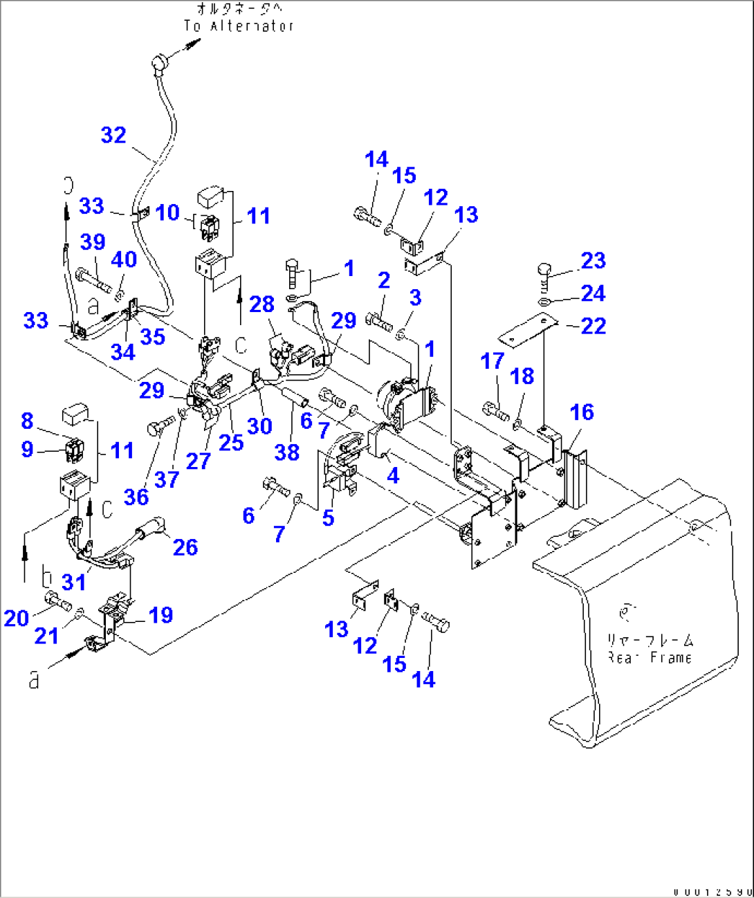 REAR HARNESS (2/4) (RELAY¤ FUSE AND SUB HARNESS)