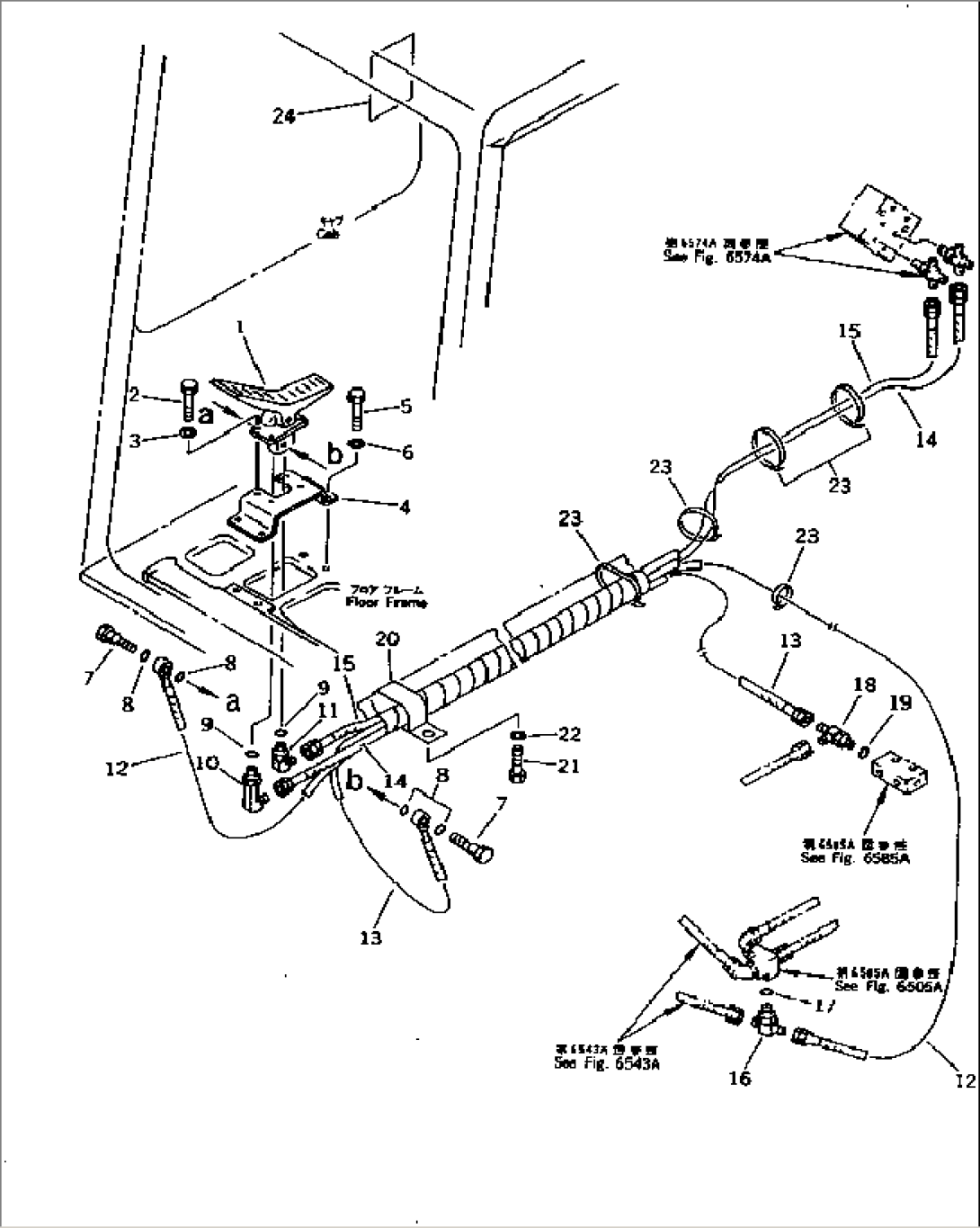 PILOT PIPING (PEDAL TO/FROM SHUTTLE VALVE)(FOR ADDITIONAL PIPING)