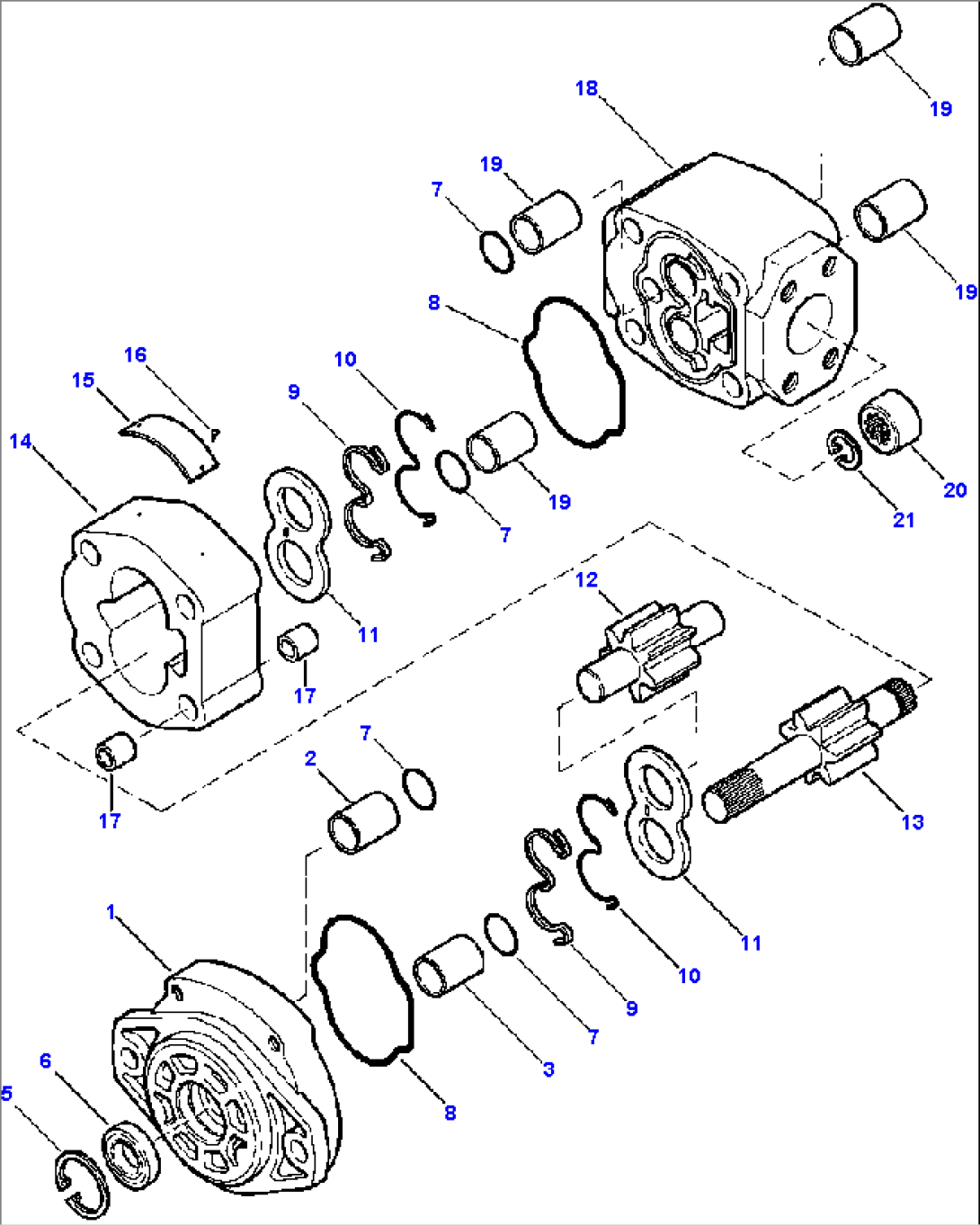 HYDRAULIC PUMP - DANA FRONT