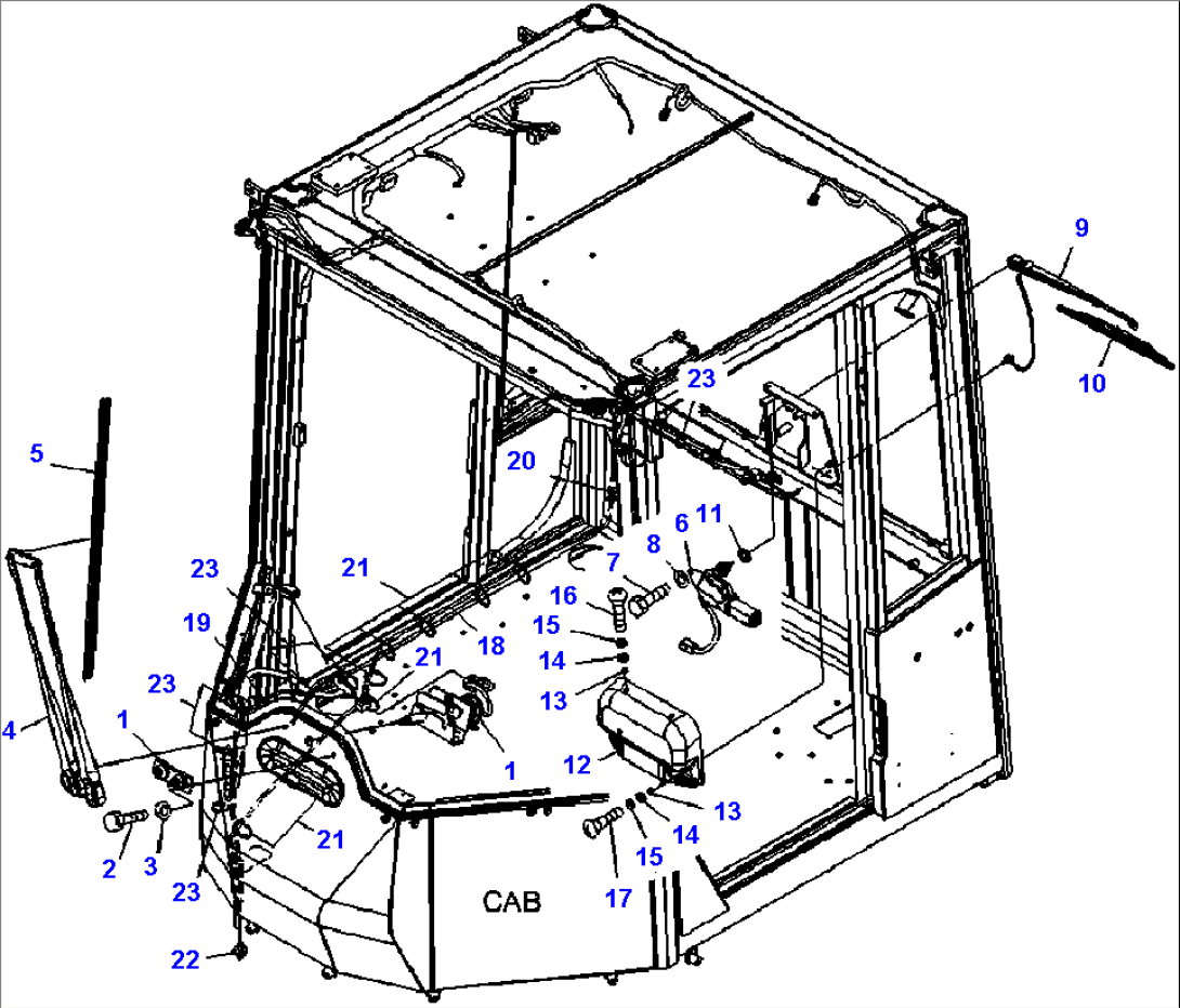 K0210-10A0 ROPS CAB WIPER