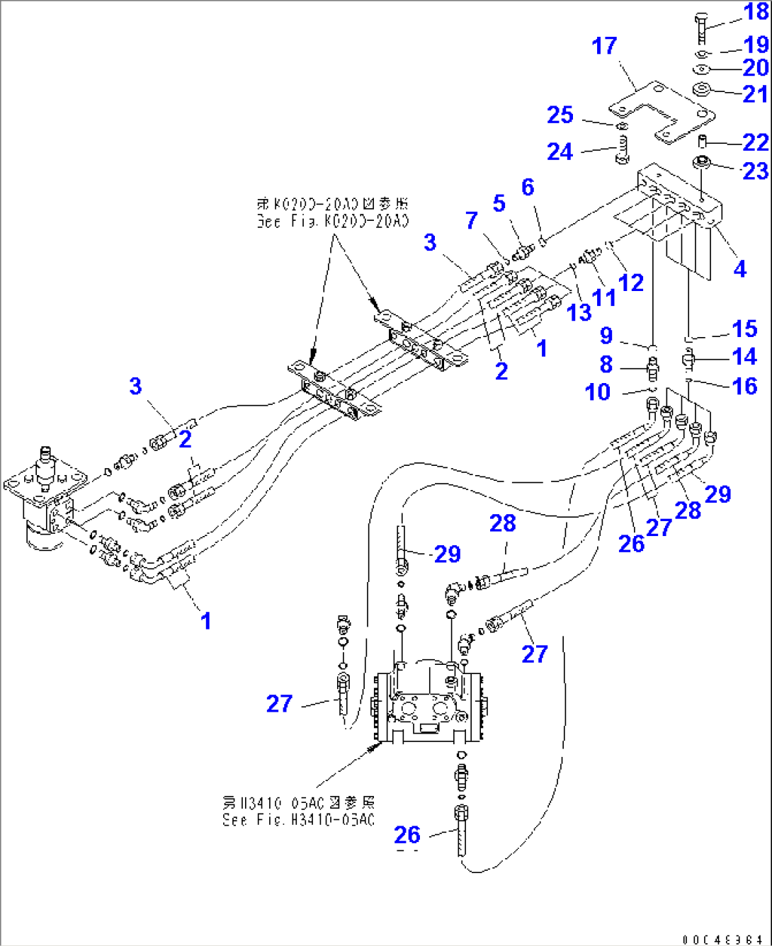 FLOOR (STEERING PIPING)(#7001-)