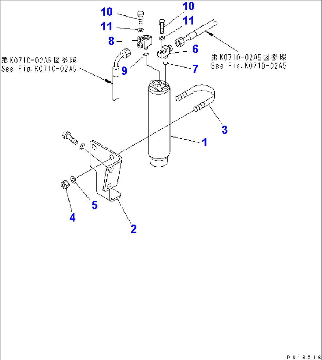 AIR CONDITIONER (RECEIVER TANK)(#31001-)