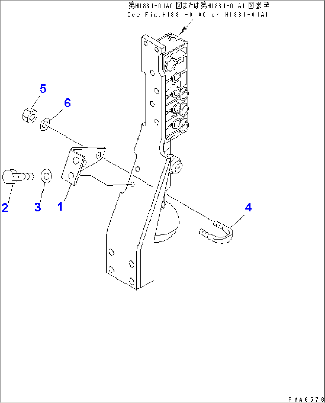 SOLENOID VALVE LINE (PILOT ACCUMULATOR BRACKET)(#K30001-K30004)