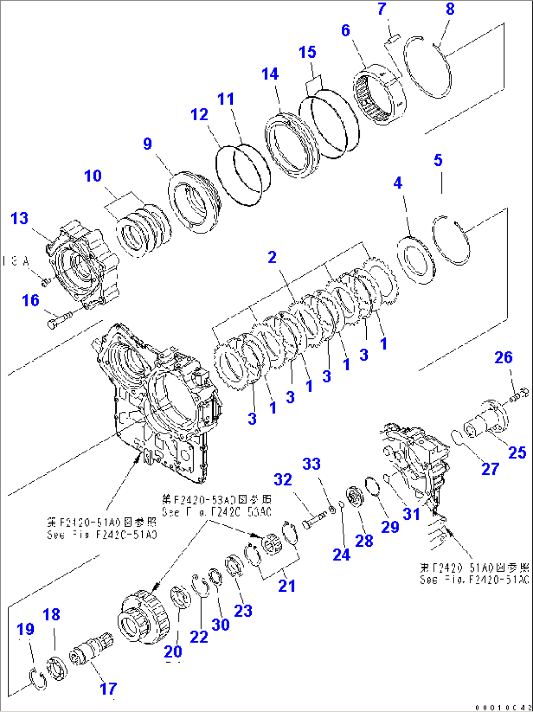 TRANSFER (2/4) (CLUTCH HOUSING)(#70001-)