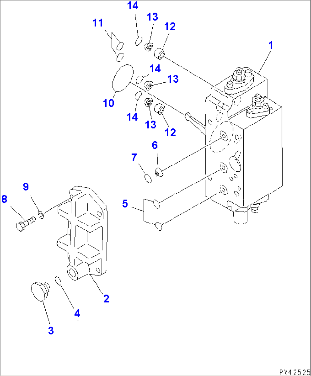 LOADER PUMP (SERVO VALVE¤ REAR 1/2) (10/11)
