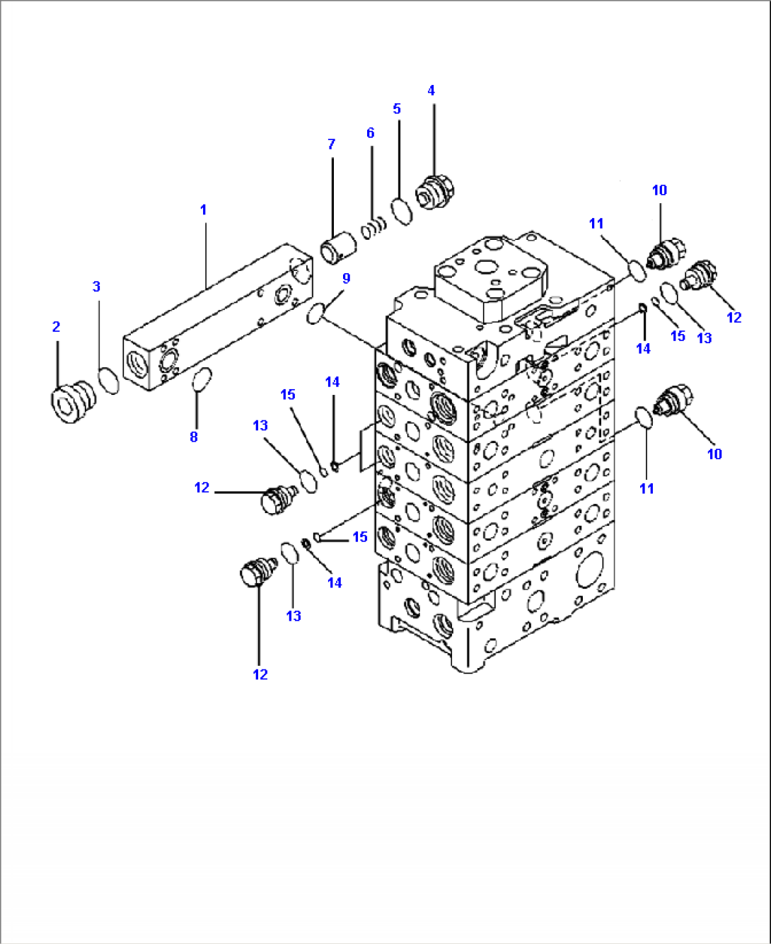 H0121-04B0 MAIN VALVE 3-SPOOL FOR ECSS (4/12)