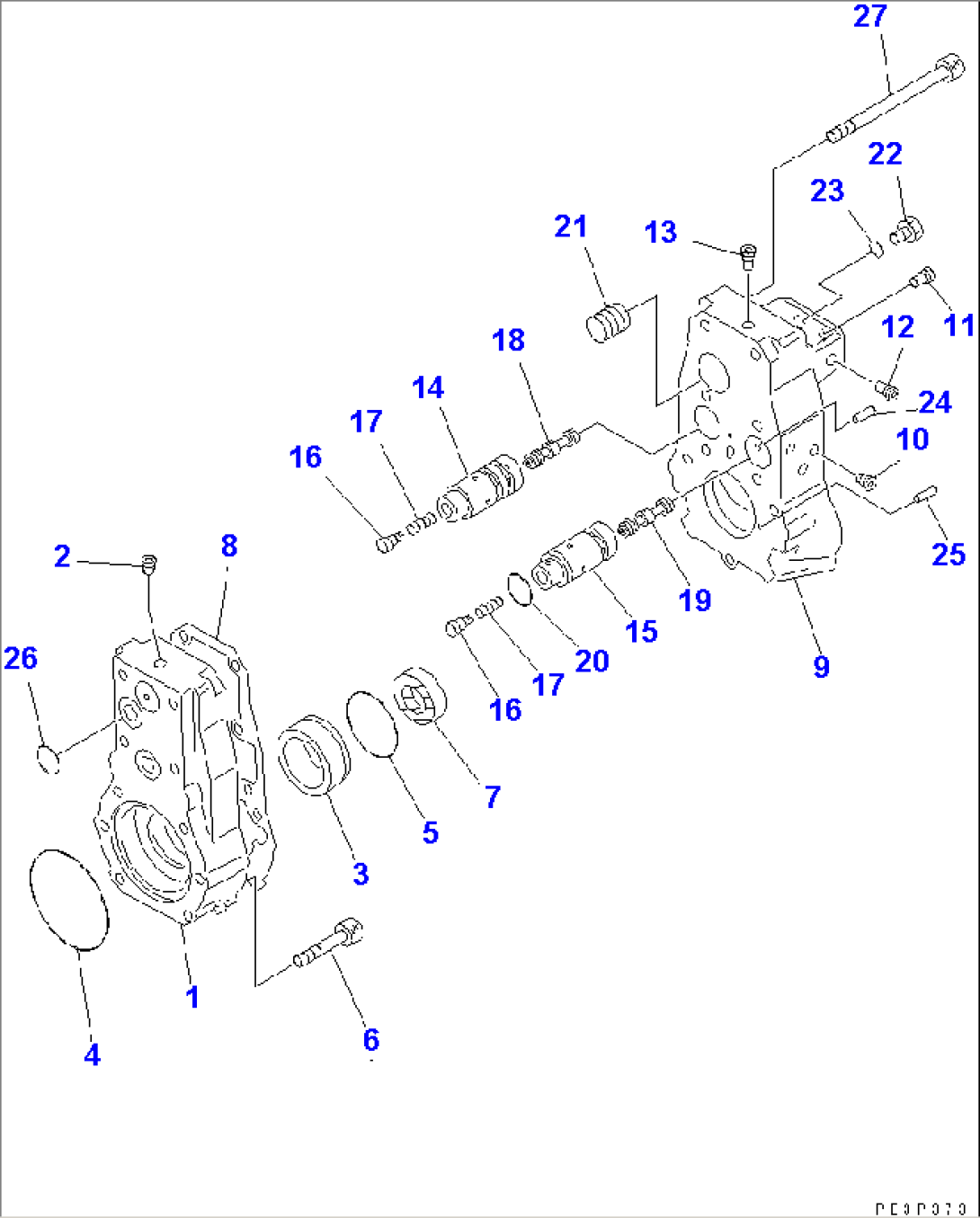 FUEL INJECTION PUMP (GOVERNOR) (L.H.) (1/2) (FOR REGULATION OF EPA) (INNER PARTS)(#12925-)