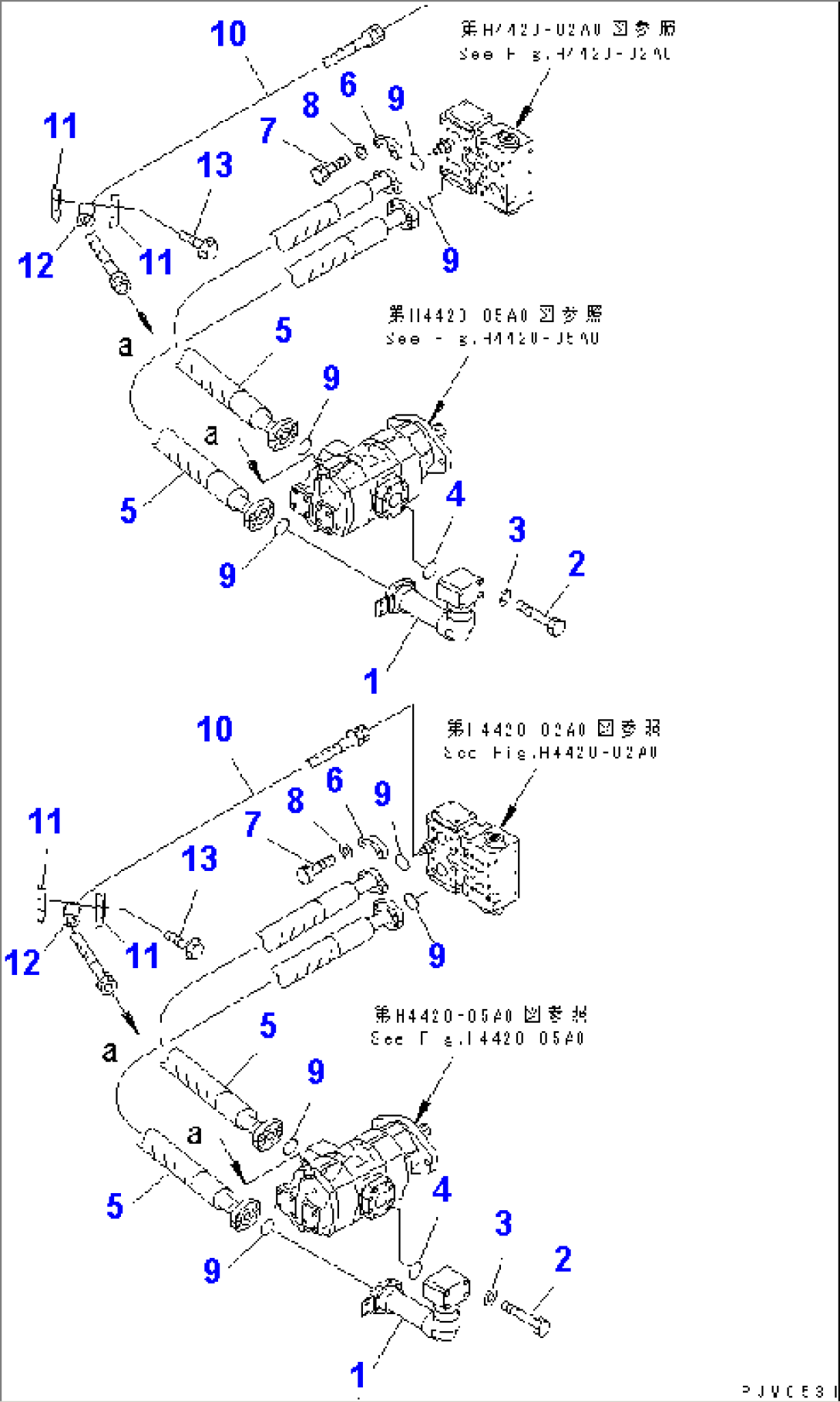 EMERGENCY STEERING LINE (EMERGENCY STEERING PUMP PIPING)