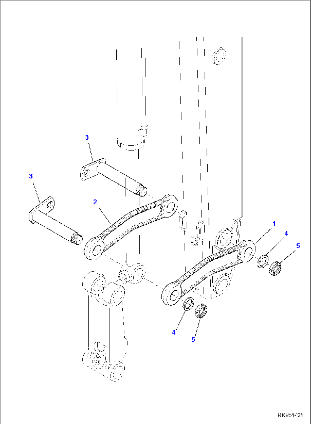 BUCKET LINK (WITH TELESCOPIC ARM) (1/2)