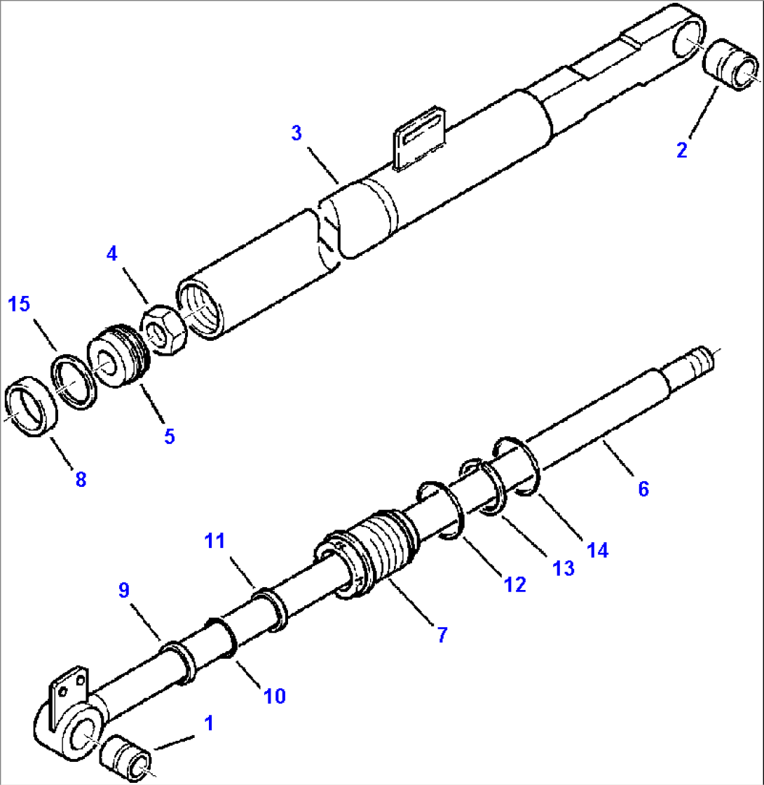 FIG. H7001-01A2 LOADER CYLINDER - RIGHT BUCKET
