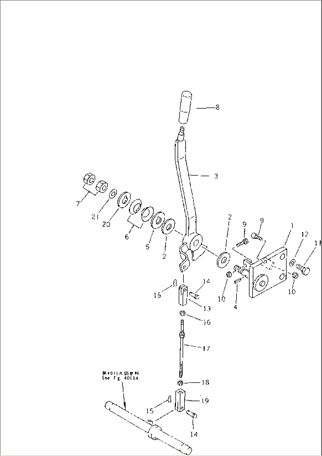 FUEL CONTROL LEVER(#15360-)