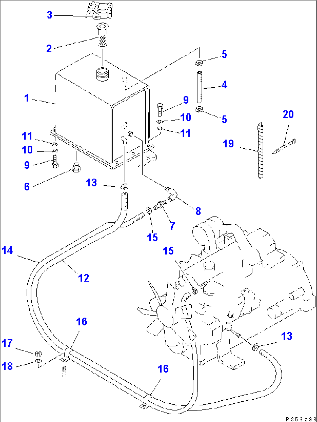 FUEL TANK AND PIPING(#1016-)