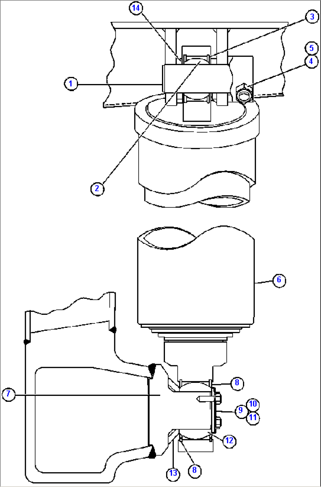 HOIST CYLINDER & MOUNTING