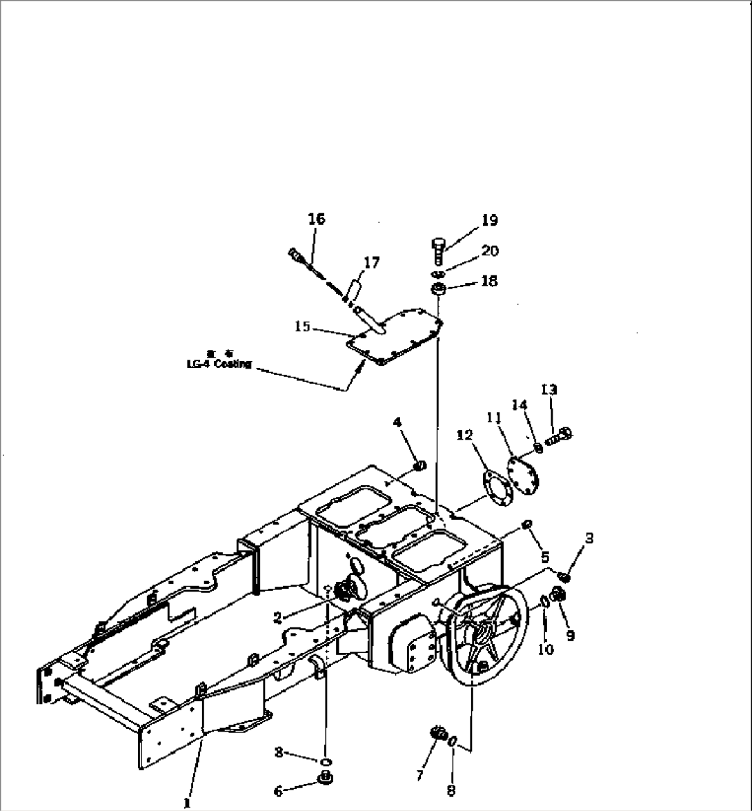 STEERING CASE AND MAIN FRAME