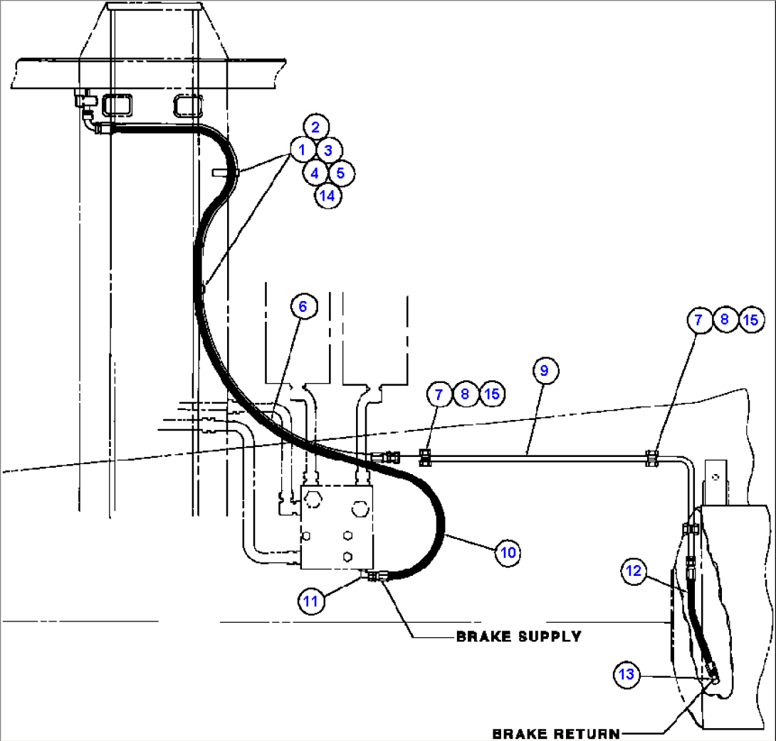 HYDRAULIC PRESSURE & RETURN PIPING