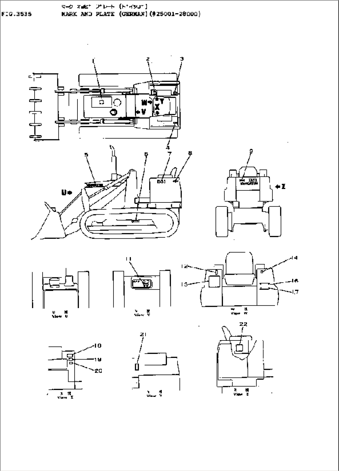 MARK AND PLATE (GERMAN)(#25001-28000)