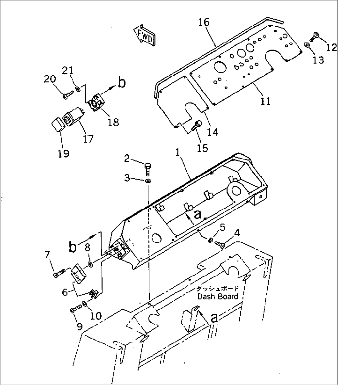 INSTRUMENT PANEL (1/2)(#10003-)