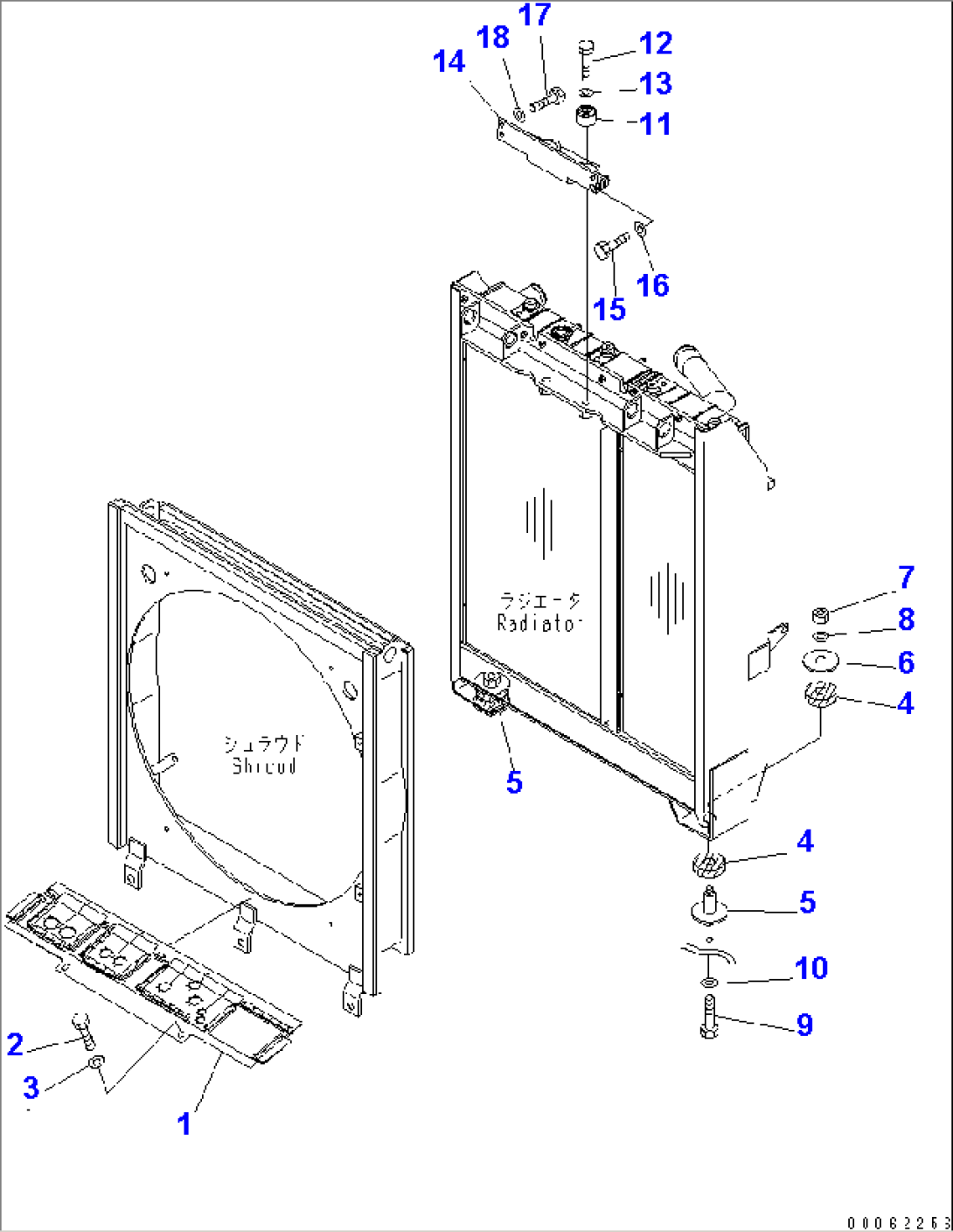 COOLING (GUARD) (FOR 6WAY PAT DOZER)