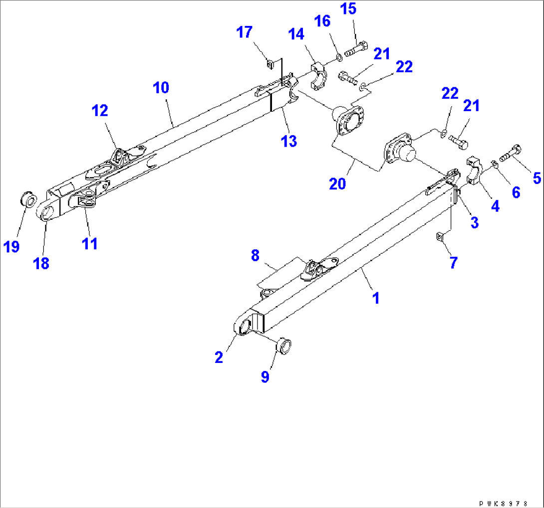 DOZER FRAME (STRAIGHT TILT DOZER)