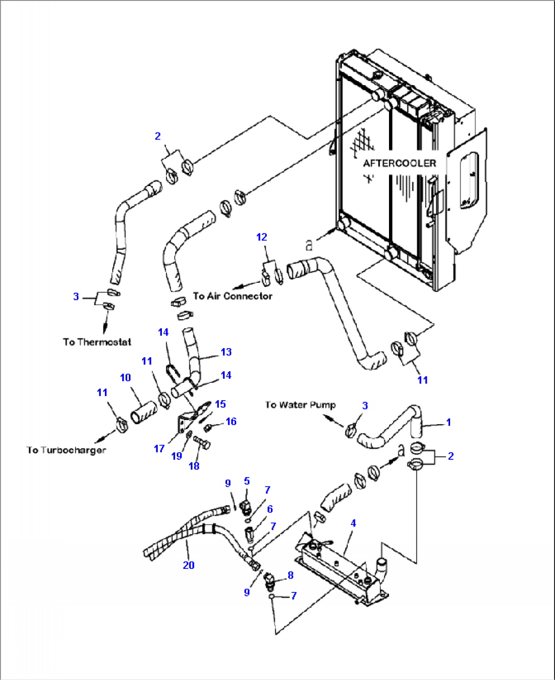C0110-07A0 RADIATOR PIPING