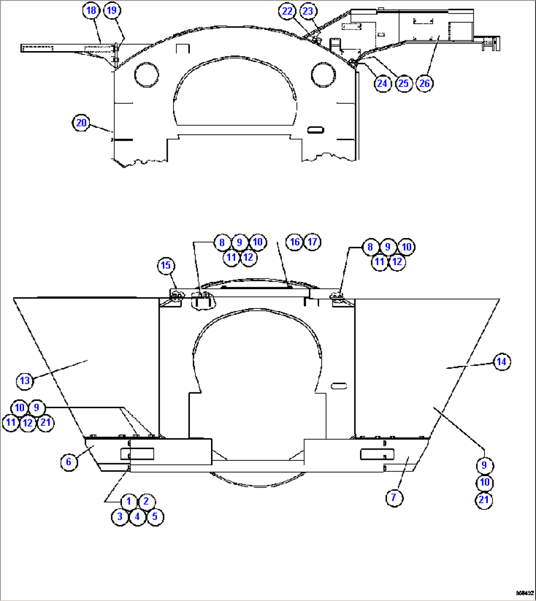 SUB-FRAMES, CENTER DECK & UPRIGHTS