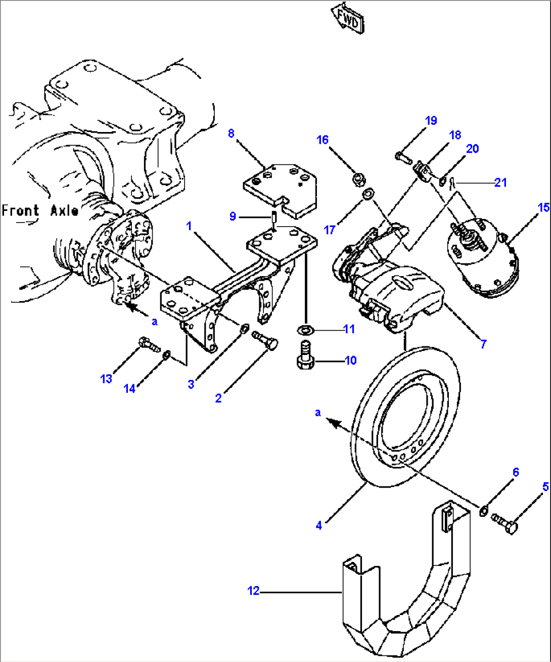 PARKING BRAKE MOUNTING