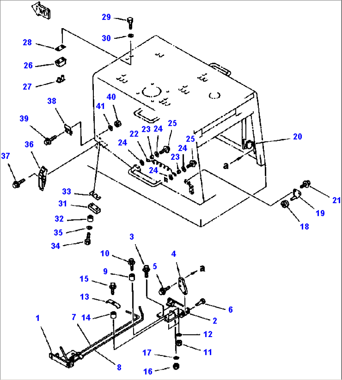 FIG NO. 5202 RADIATOR GUARD AND ENGINE HOOD LATCHES AND HINGES