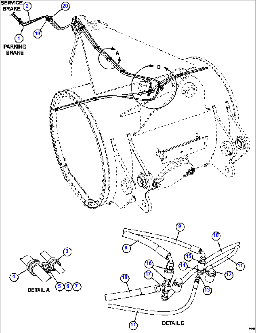 REAR BRAKE PIPING 1/3