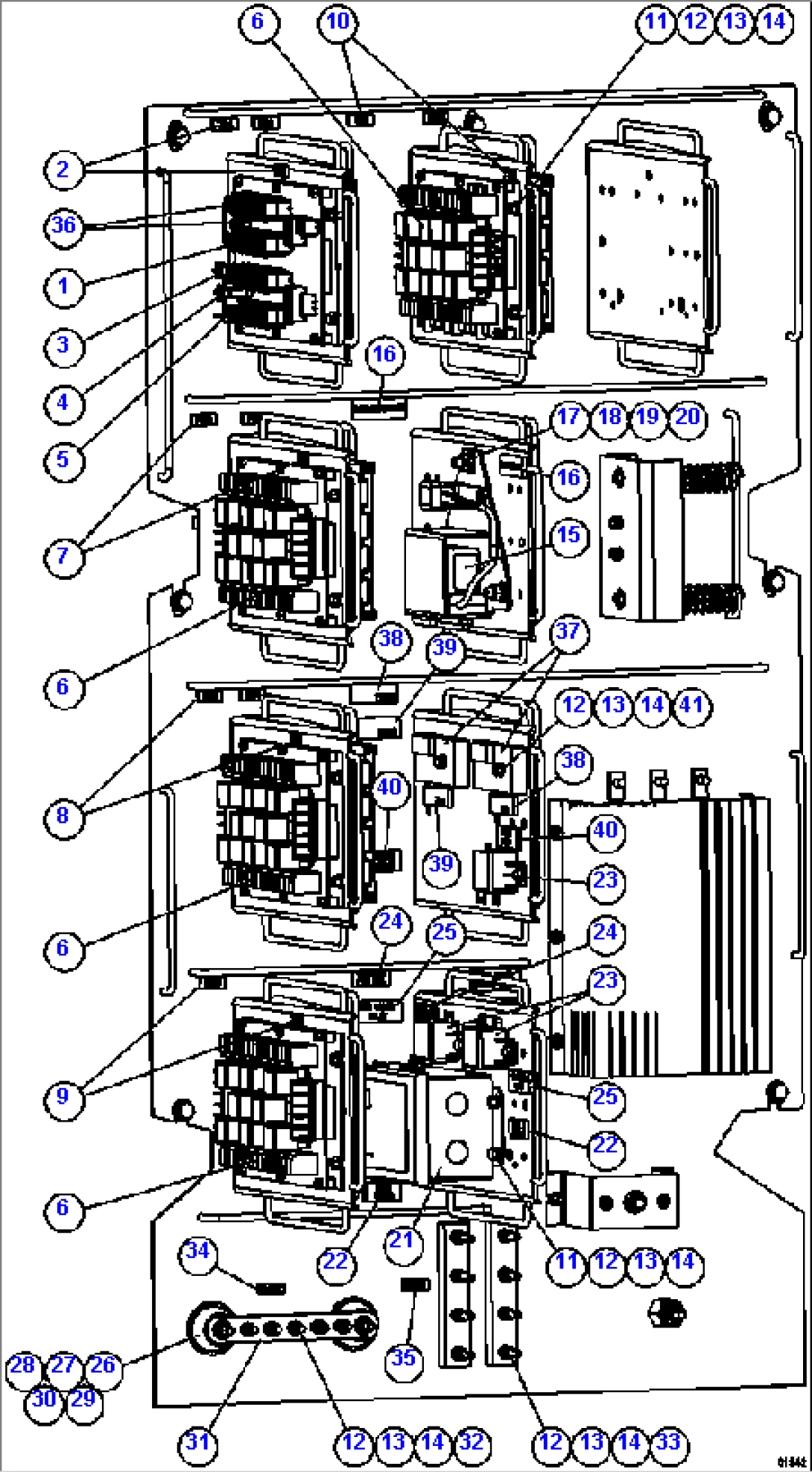 AUXILIARY CONTROL CABINET - LEFT SIDE WALL 1/2