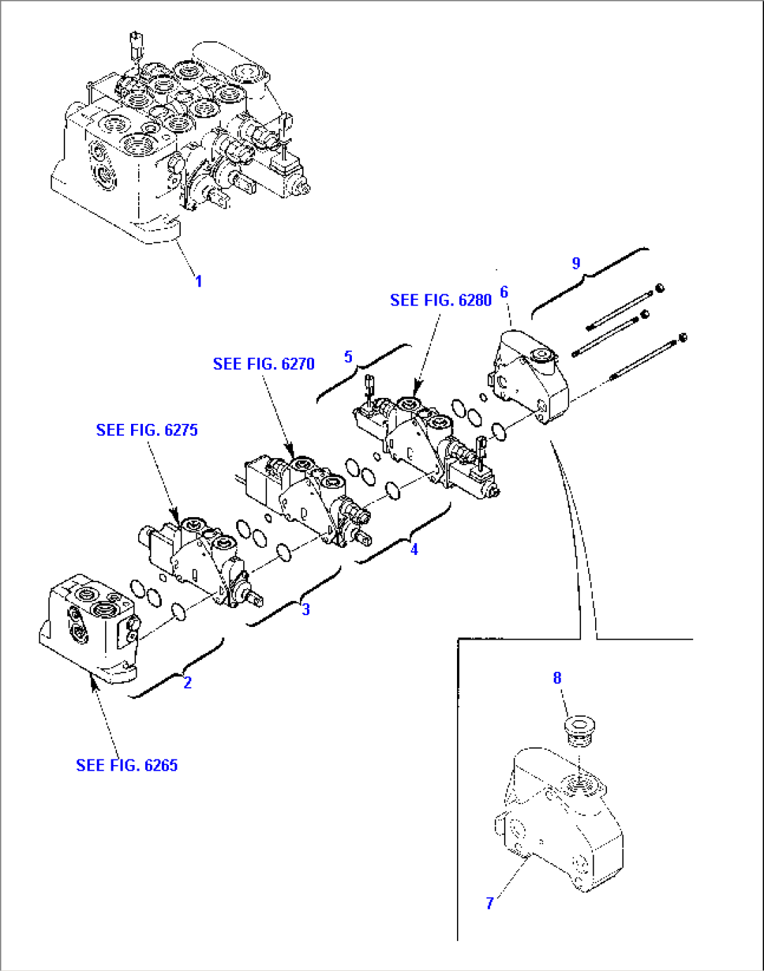 SHOVEL CONTROL VALVE (FOR BUCKET 4 IN 1) (1/5)