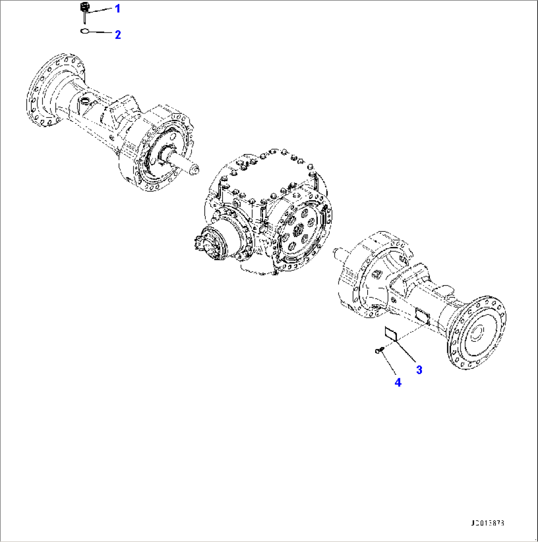 Rear Axle, Mounting (1/3) (#65501-)