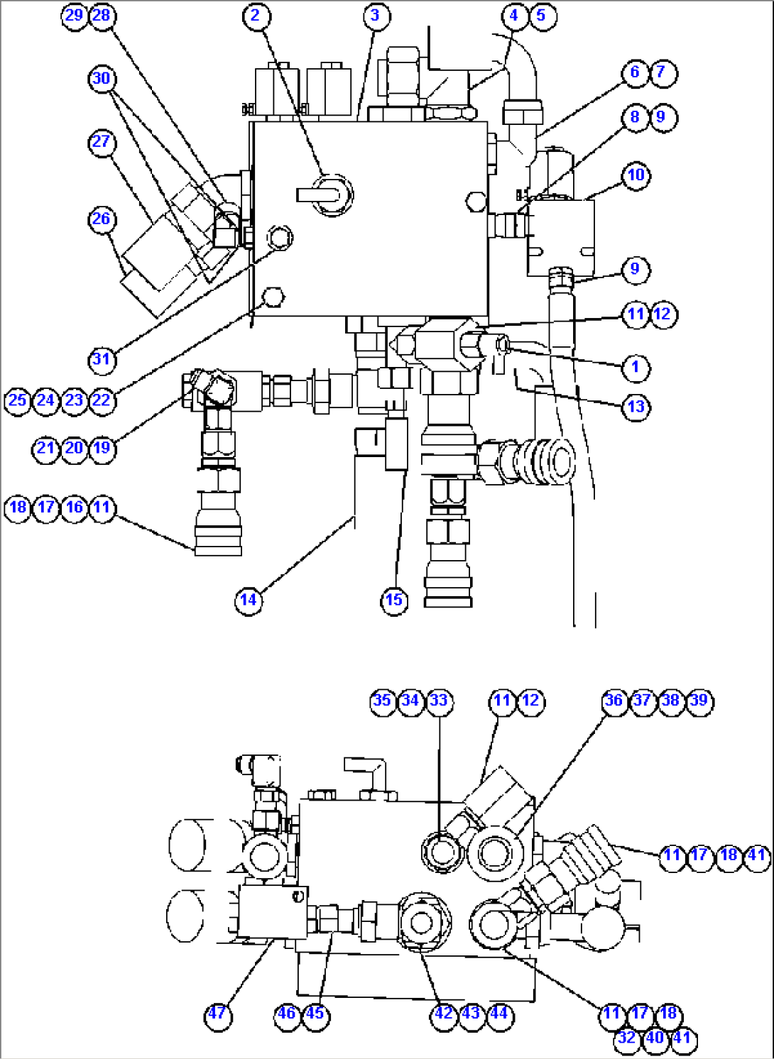 BLEEDDOWN MANIFOLD PIPING