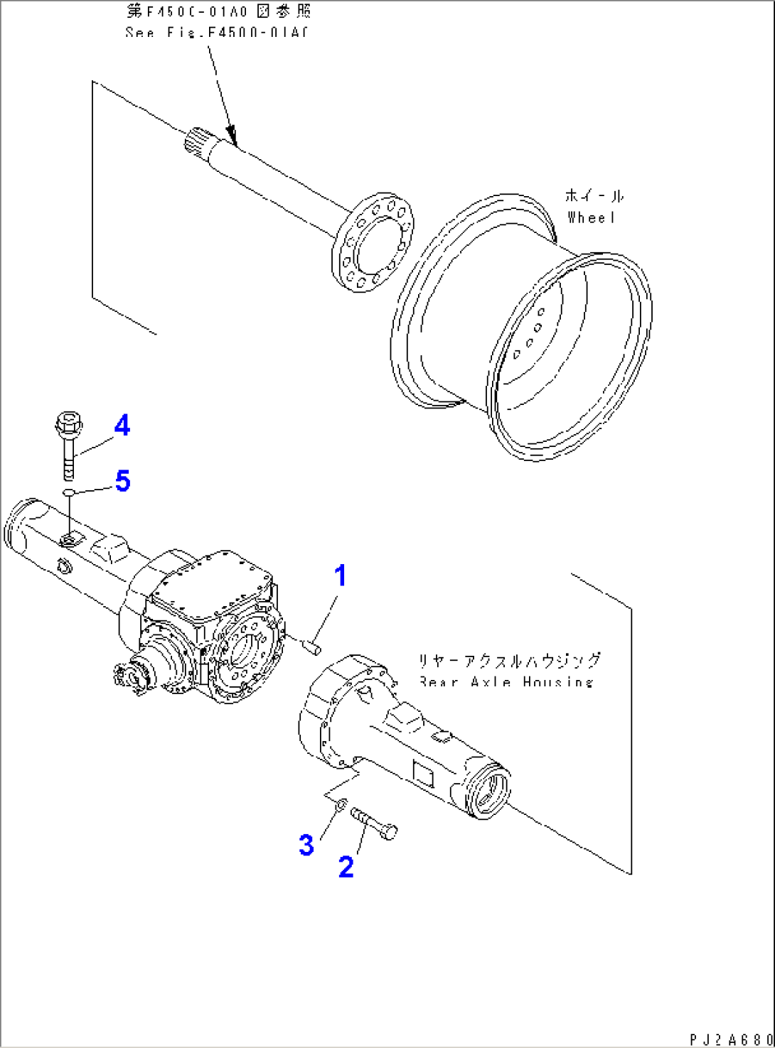 REAR AXLE (MOUNTING PARTS)