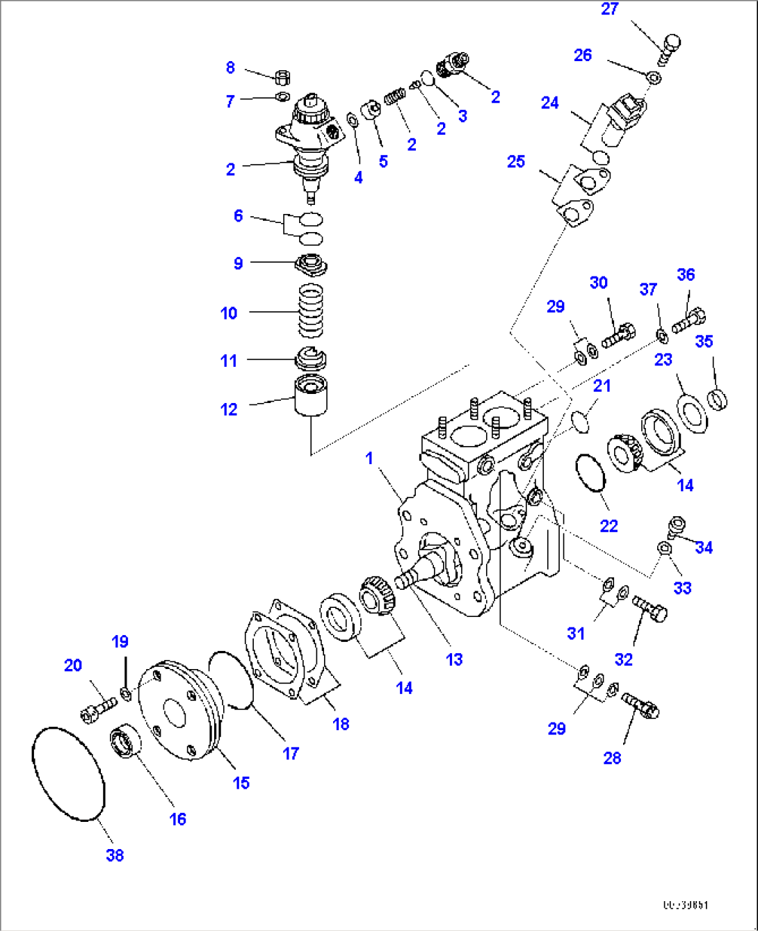 Fuel Supply Pump, Inner Parts, Pump (#511657-511679)